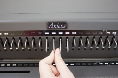 Akiles CombMac 24EX Electric Punch & Comb Binding Machine Disengageable Dies