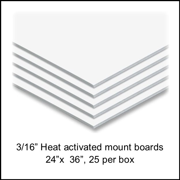 Heat-Activated Mounting Board - 24 x 36 - Filmsource