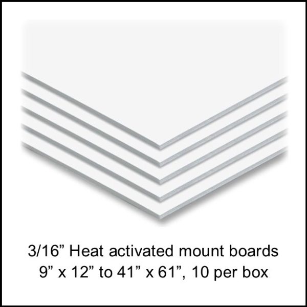 Heat Activated Mount Boards