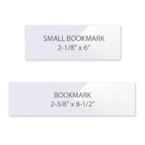 100 Bookmark Large 5 Mil Laminating Laminator Pouches Sheets 2-3/8 x 8-1/2 Gloss 