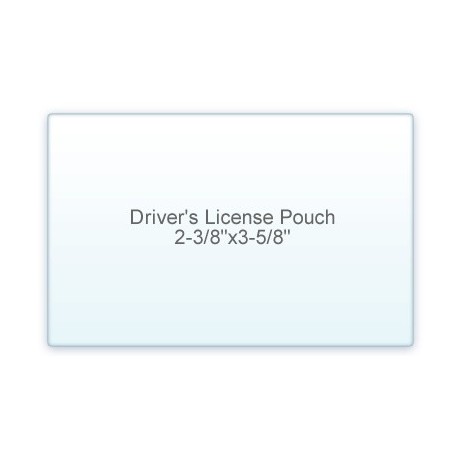 25 Driver License 5 Mil Laminating Pouches Laminator Sheets 2-3/8 x 3-5/8 