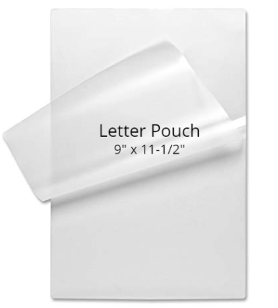 Letter Size Laminating Pouches