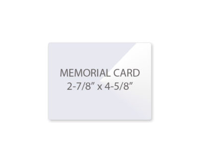 Memorial Card Size Laminating Pouches