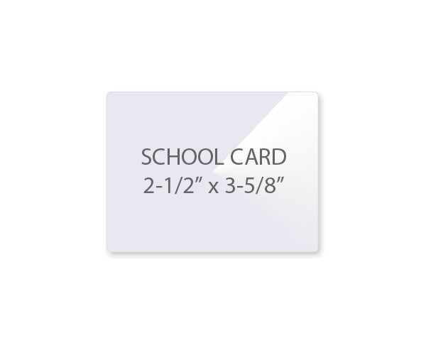 School Card Size Laminating Pouches