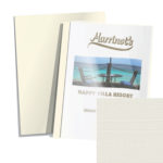 Clear Front & White Embossed Back