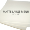Matte Large Menu Size Laminating Pouches